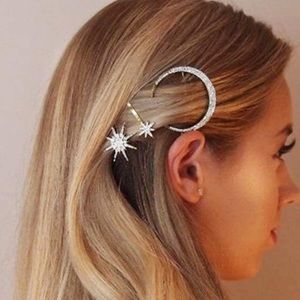 Crystal Moonlight Hair Pins